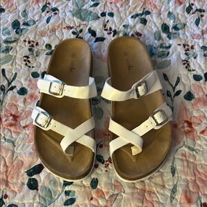 White Strappy Sandals